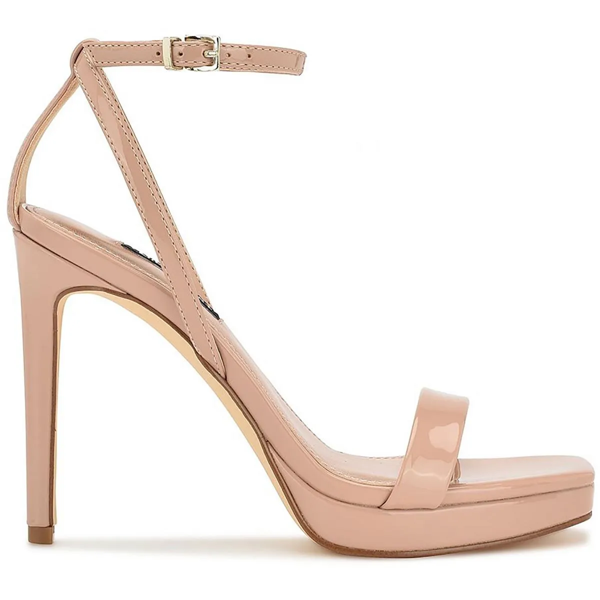Zilo 3 Womens Patent Strappy Ankle Strap